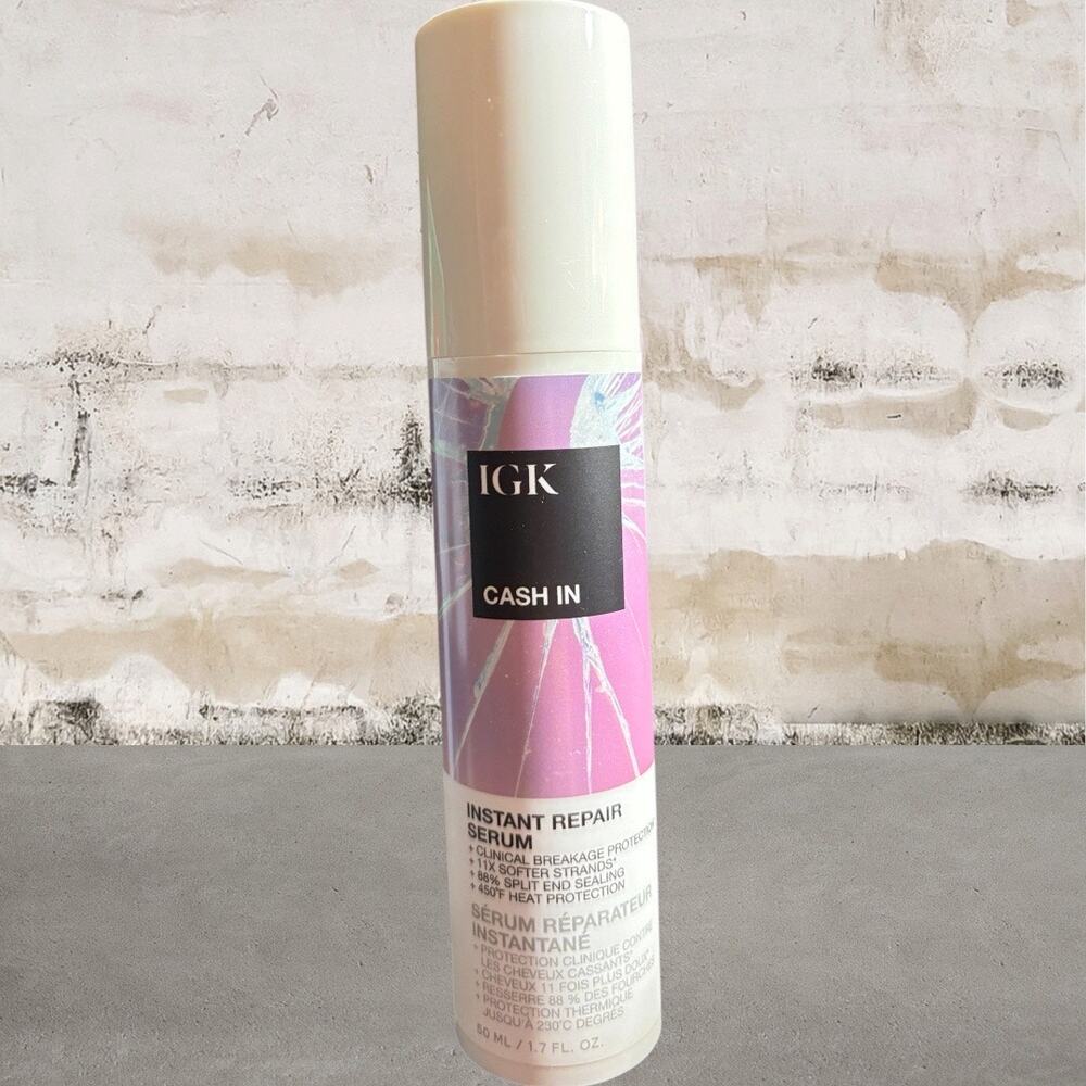 IGK Cash In Instant Repair Multitasking Hair Serum